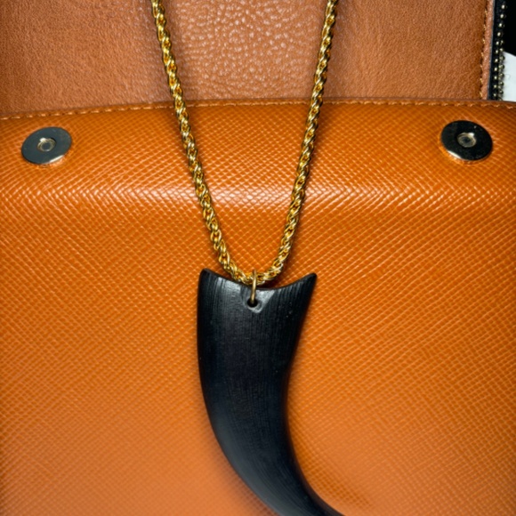 Alexis Bittar lucite horn pendant - Picture 4 of 5
